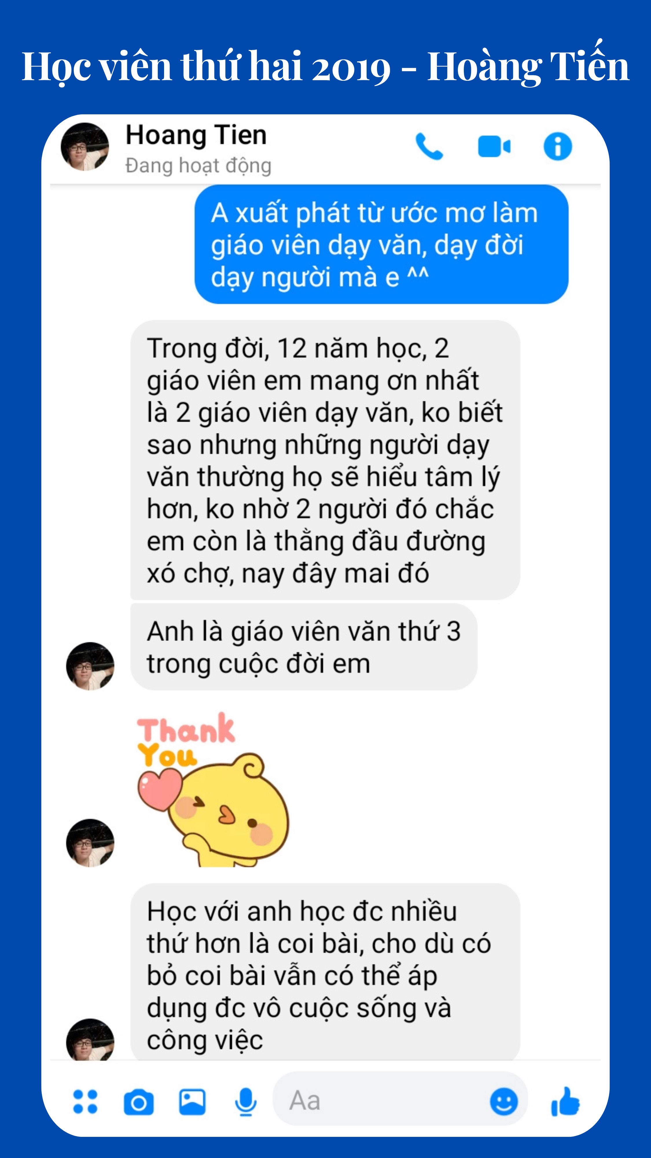 Cảm nhận học viên 2