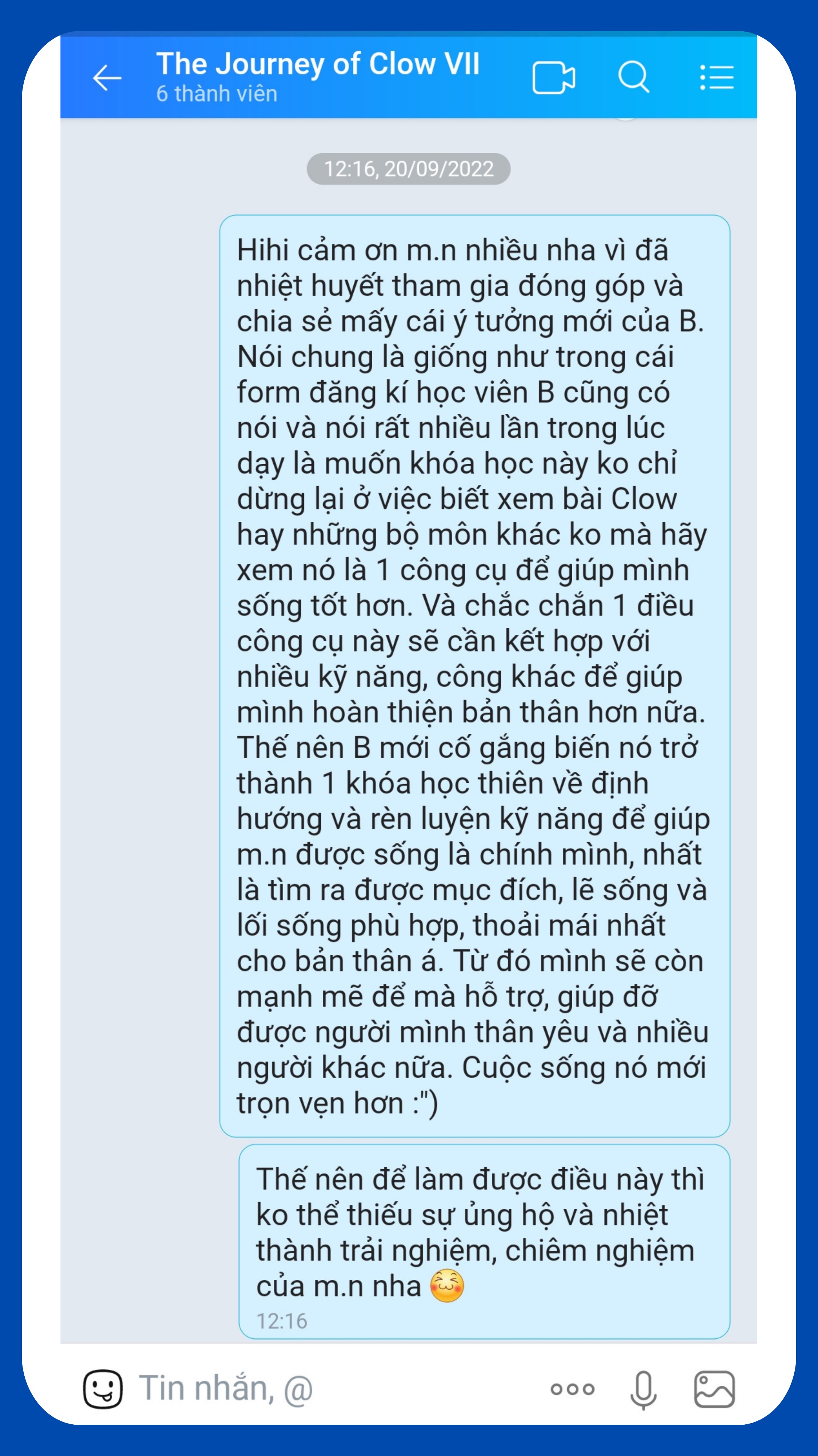 Cảm nhận học viên 6